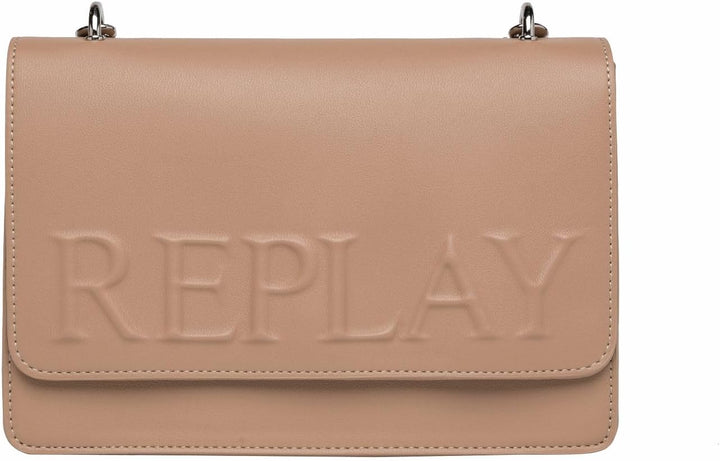 Replay Damen Umhängetasche Klein Pale Grey Brown 081, Pale Grey Brown 081