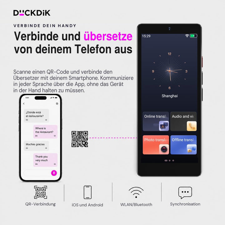 Texas Pro, Sofort-Sprachübersetzer mit KI + App Offline-Übersetzung Lebenslang Inklusive (Wert 120€/