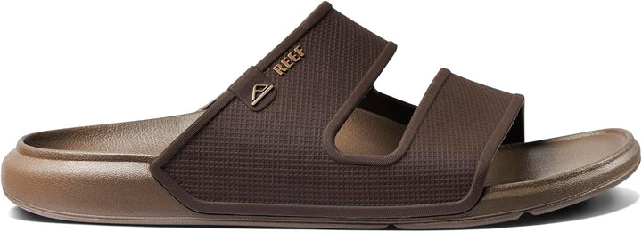 Reef Herren Oase Double Up Schiebe-Sandalen 37.5 EU Dunkelbraun, 37.5 EU Dunkelbraun