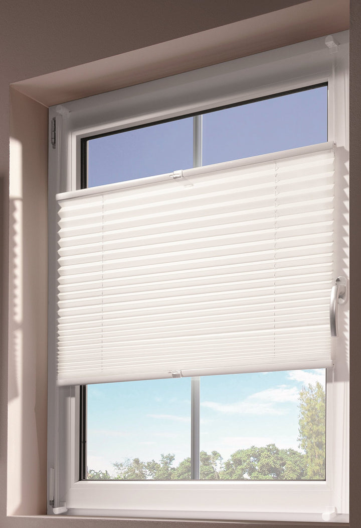 mydeco® 65436 60x130 cm [BxH] in weiss - Plissee Jalousie ohne bohren, Rollo für innen incl. Klemmtr