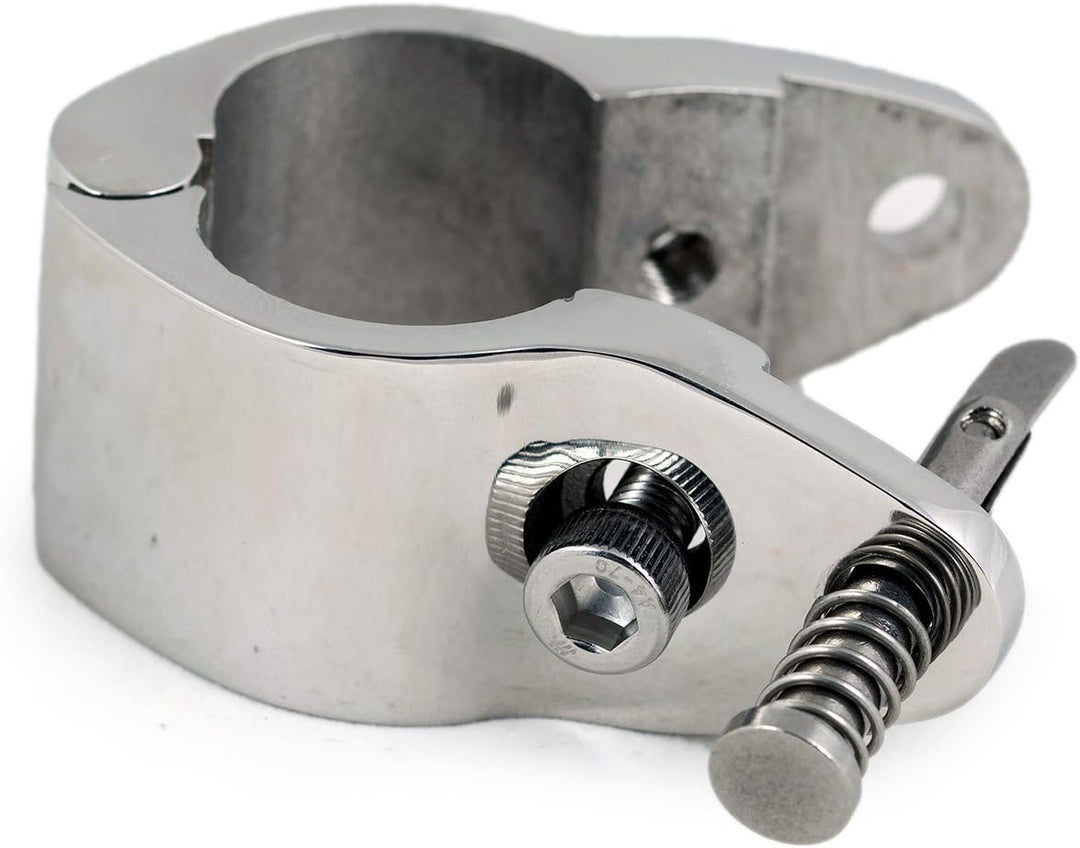 Gelenk Scharnier Rohrschelle klappbar für 22 mm Rohre Gabel Bimini Persenning Sonnenverdeck Bootsver