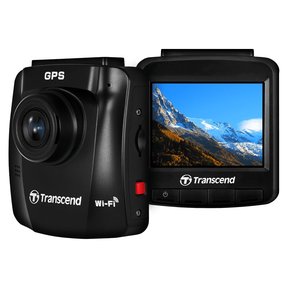 Transcend DrivePro 250 Dashcam mit GPS Blickwinkel horizontal max.=140 Degree 12 V, 24V WLAN, Akku,