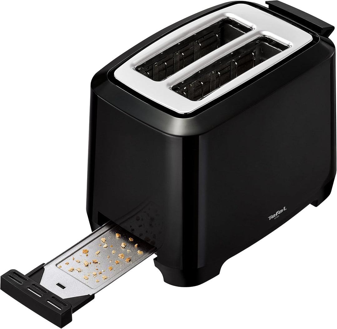 Tefal Uno TT1408 Scheibentoaster, 7 Bräunungsstufen (800 Watt) schwarz