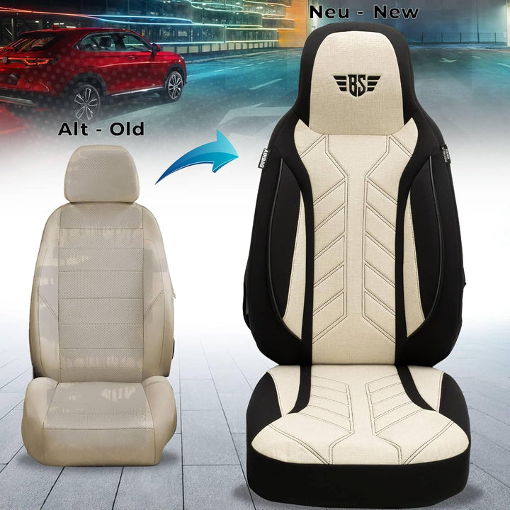 BREMER SITZBEZÜGE Mass Sitzbezüge Schonbezüge für Skoda Fabia Monte Carlo PLKT207 PLKT207 - Schwarz/