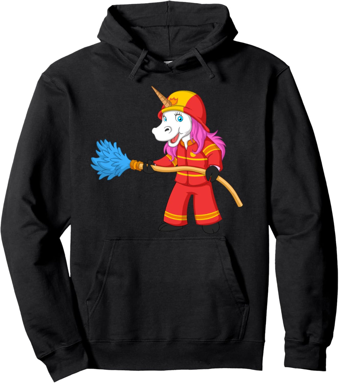 Feuerwehr Einhorn Pullover Hoodie