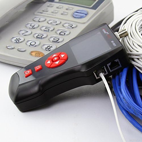 Kalea Informatique Netzwerktester RJ45 RJ11 USB BNC: für Länge/Layout/Erkennung/PoE-Test/Ping-Test/S