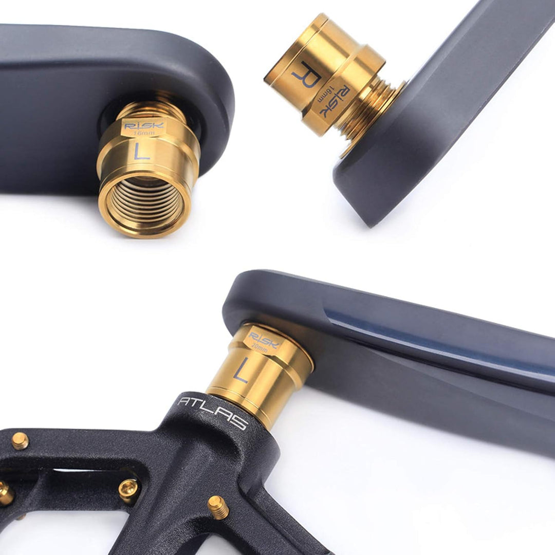 Bike Pedal Spacer Extender, Hochleistungs-Titanlegierung 9/16 "Pedaladapter Spacer Fit Bike SPD MT M