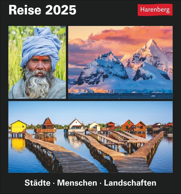 Reise Tagesabreisskalender 2025 - Kulturkalender - Städte, Menschen, Landschaften: Kalender für jede