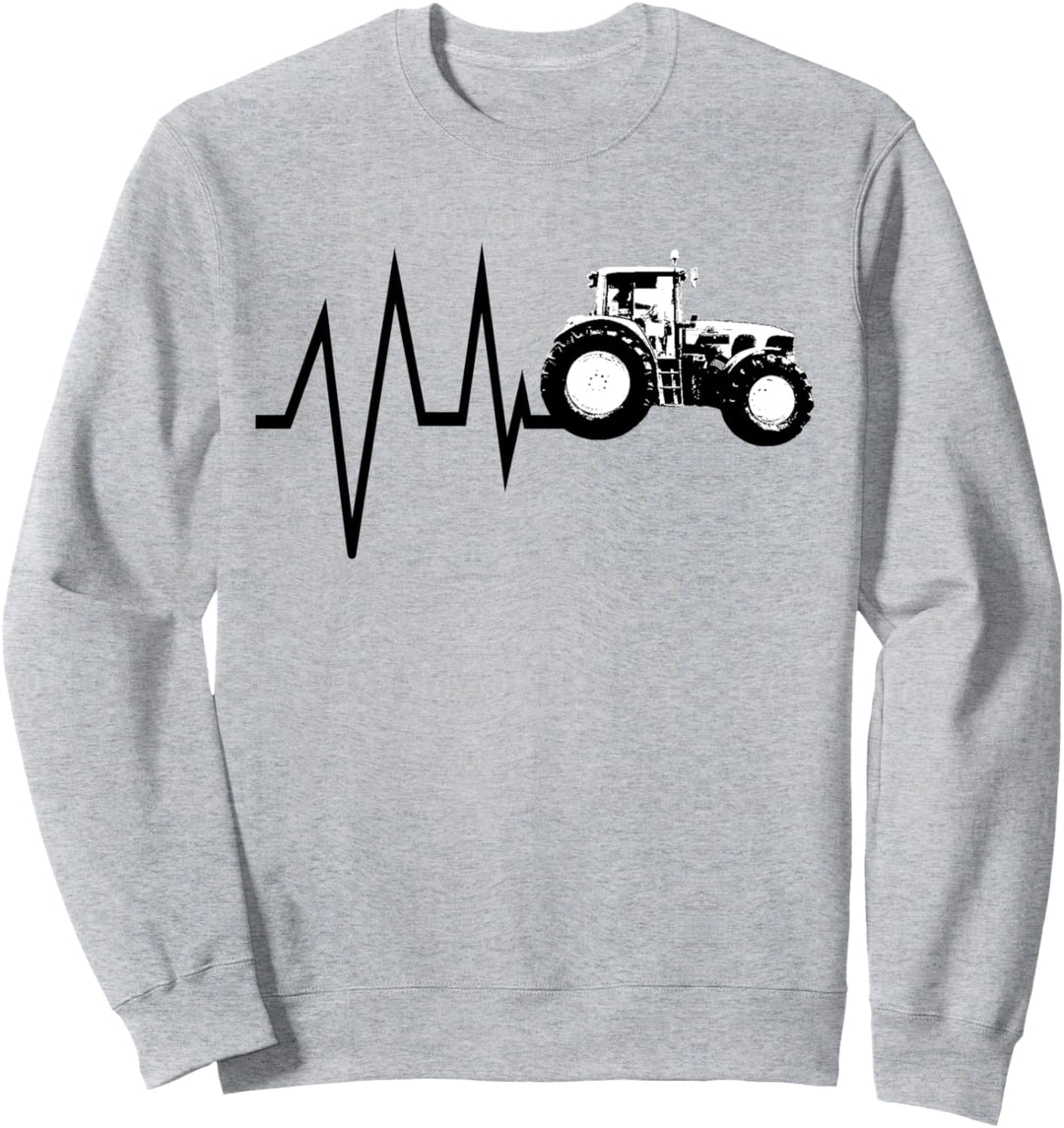 Trecker Landwirt Bauer Lohner Herzschlag Traktor Geschenk Sweatshirt