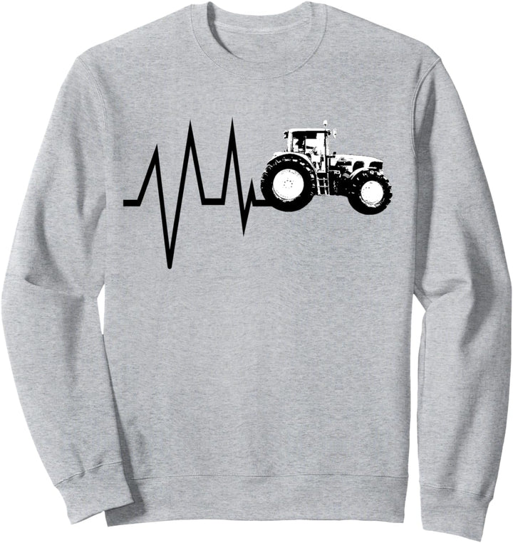Trecker Landwirt Bauer Lohner Herzschlag Traktor Geschenk Sweatshirt