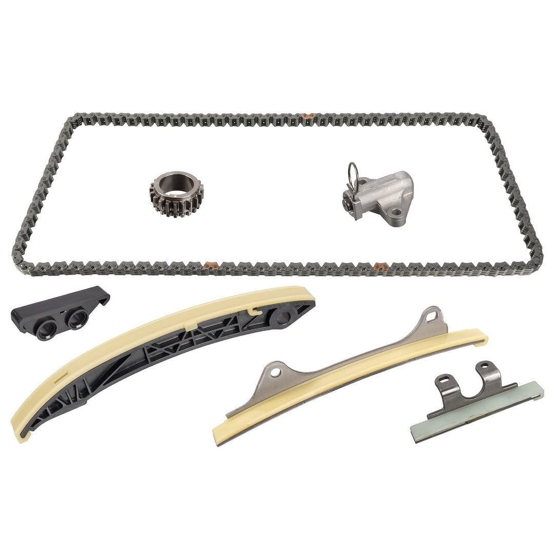 febi bilstein 108347 Steuerkettensatz für Nockenwelle, mit Gleitschienen und Kettenspanner, 1 Stück