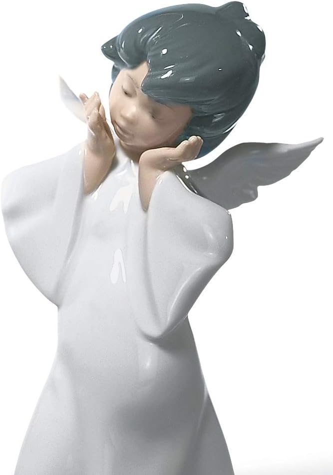 LLADRÓ Figur Mimender Engel. Engel. Porzellan.