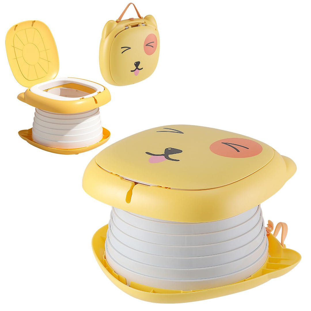 Toilettensitz Kinder, Töpfchen für Unterwegs, Faltbares Töpfchen, Reisetöpfchen Faltbar, Abnehmbarer
