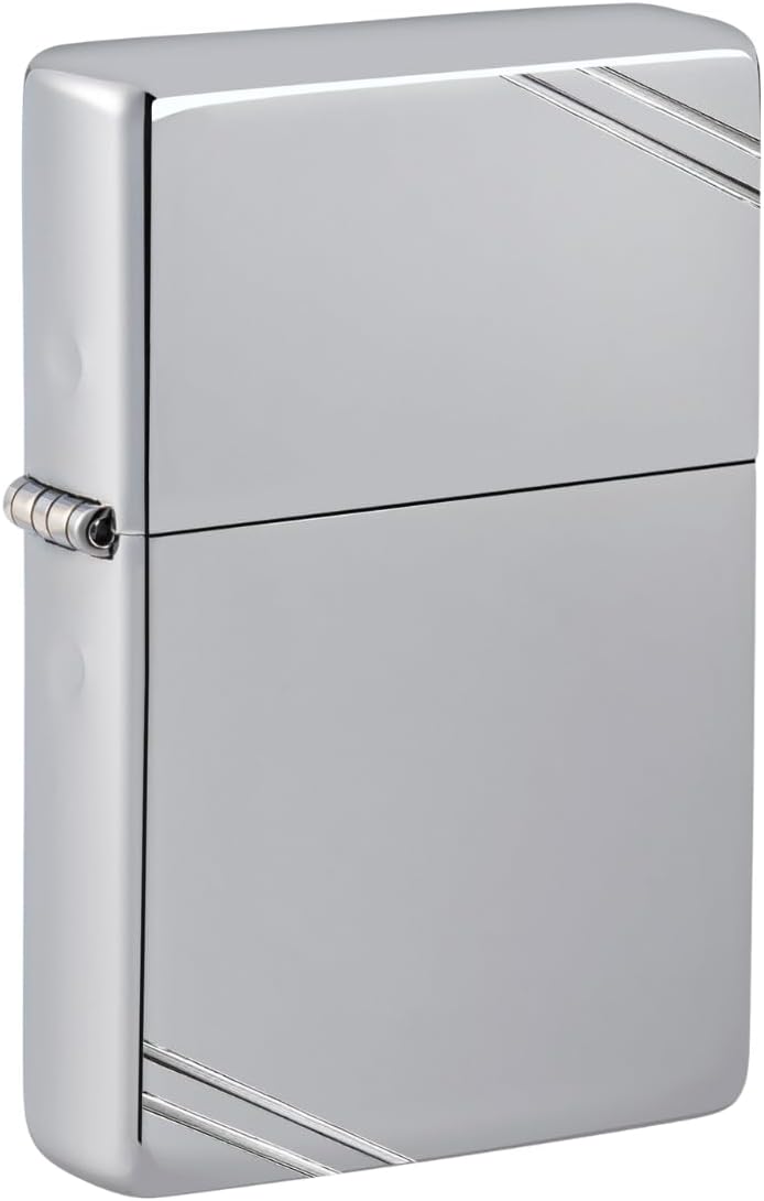 Zippo 260 24095 Hexagon Design Benzinfeuerzeug, Messing, Chrome High Polished, Chrome High Polished