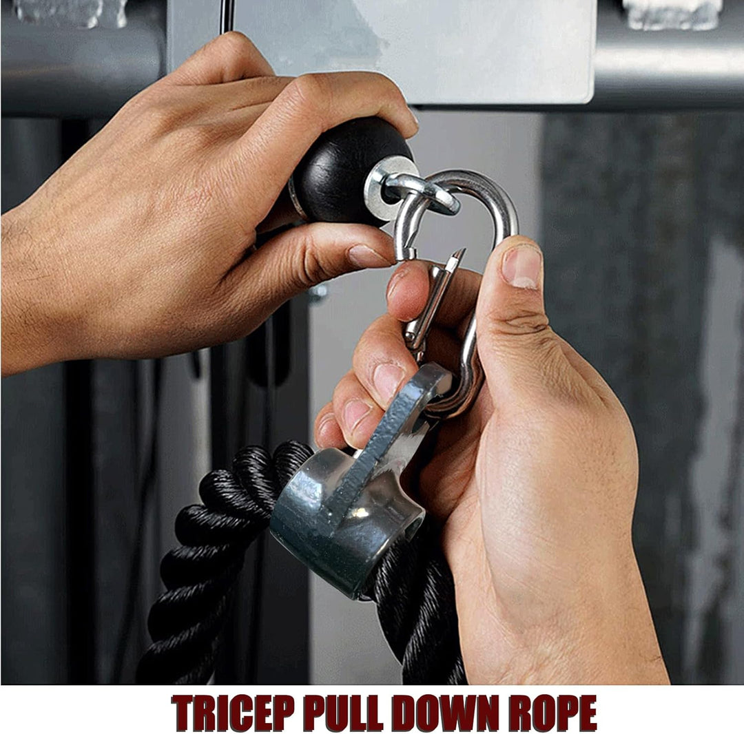 KORIKAHM langes Triceps Seil, Seil Pull Down Befestigung 120/140/160cm, Tricep Pull Down Seil für Ho