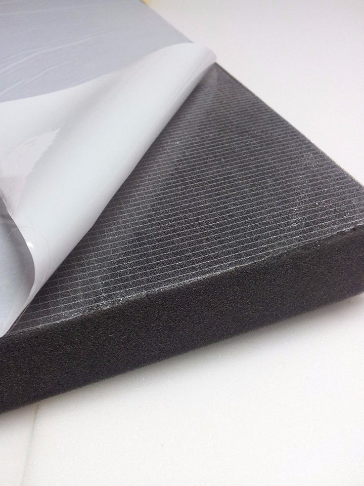 Glatt Schaumstoff Selbstklebend Dämmung Schallschutz mail (100cm x 50cm x h) Weiss o. Schwarz (100x5