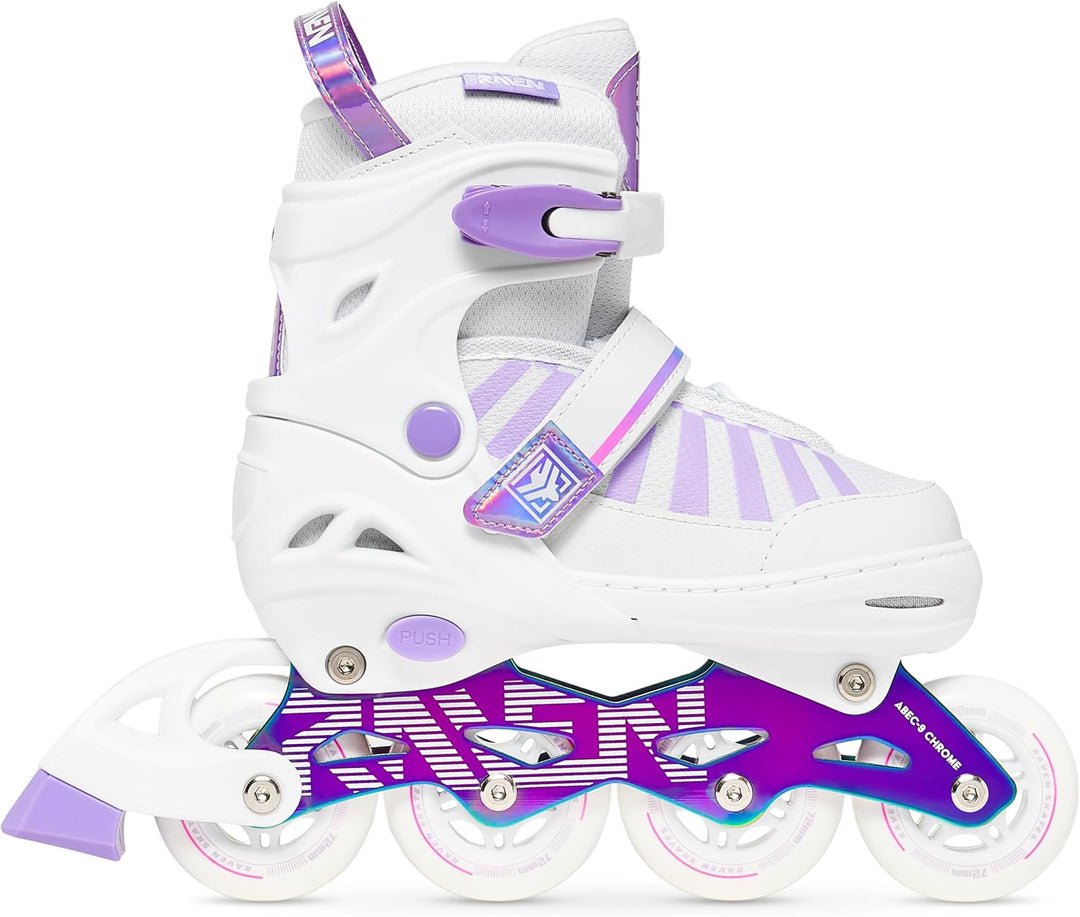 RAVEN Inline Skates Inliner für Kinder und Erwachsene OPTIONAL 2in1 mit Schlittschuhen verstellbar O