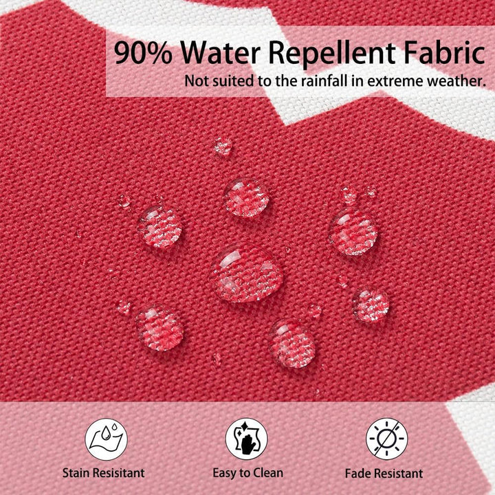 Magpie Fabrics Indoor Outdoor Patio Cushion Cover Replacement 2 Pack, Water Repellent Slipcover with
