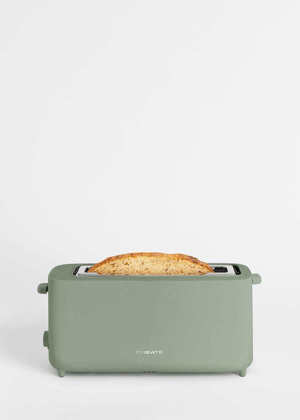 CREATE/TOAST STUDIO XL/Toaster Salbeigrün / 6 Leistungsstufen, Krümelschublade, Thermostat, Auftauen