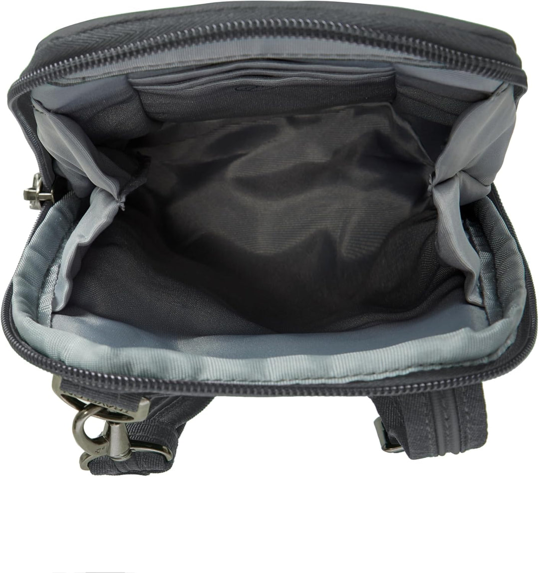 Travelon Unisex-Adult Mini Diebstahlschutz Umhängetasche Grau, Grau