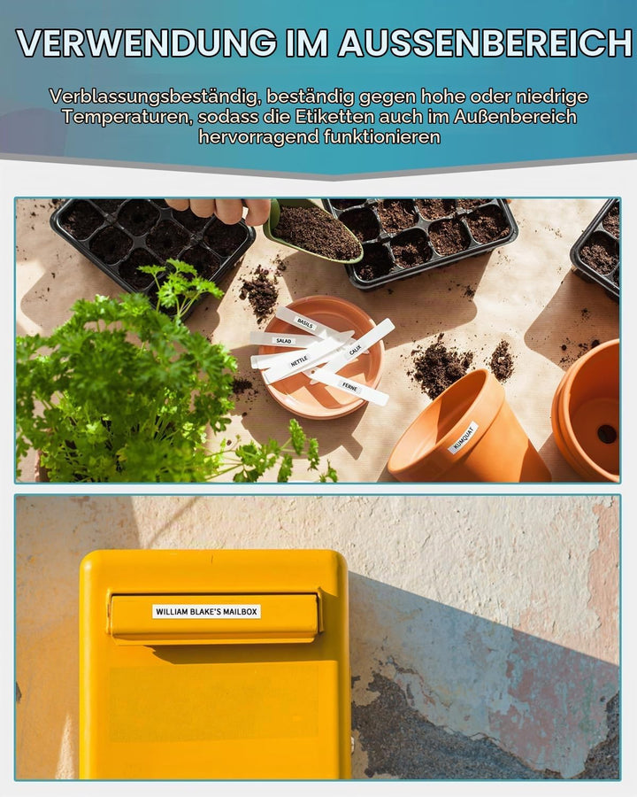 Fimax Kompatibel TZe Schriftband als Ersatz für Brother P-touch Bänder 6mm TZe-211 TZe211 TZ211 Etik