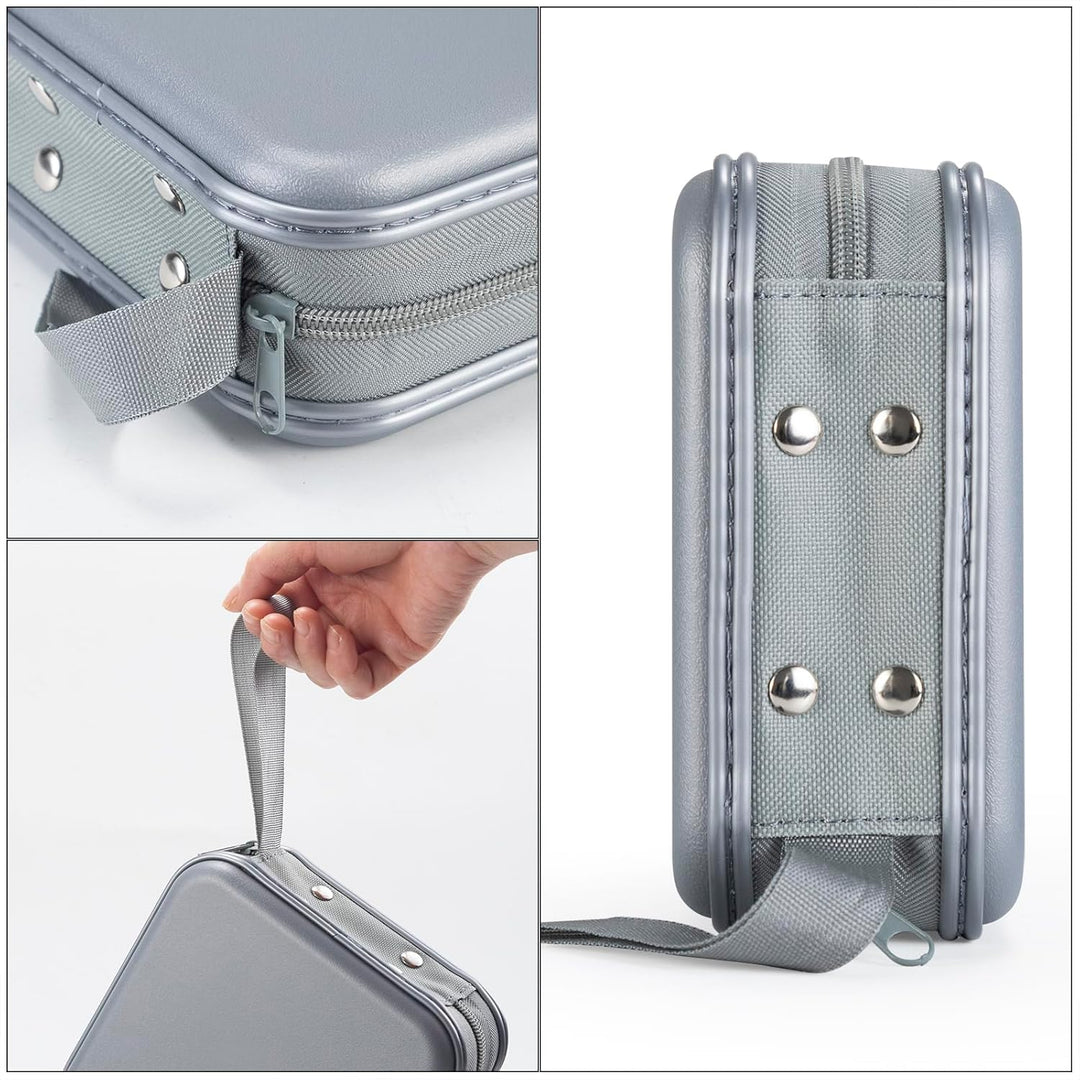 UENTIP CD-Hülle mit 48 Kapazitäten, tragbare DVD-Hülle aus Hartplastik, CD-Organizer, Brieftasche, s