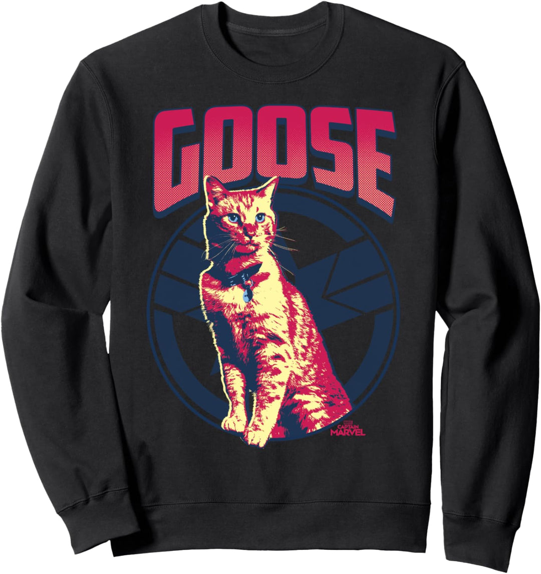 Captain Marvel Goose Logo Portrait Sweatshirt