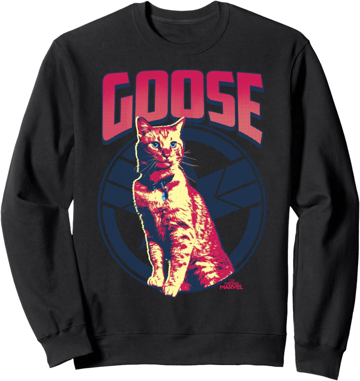 Captain Marvel Goose Logo Portrait Sweatshirt