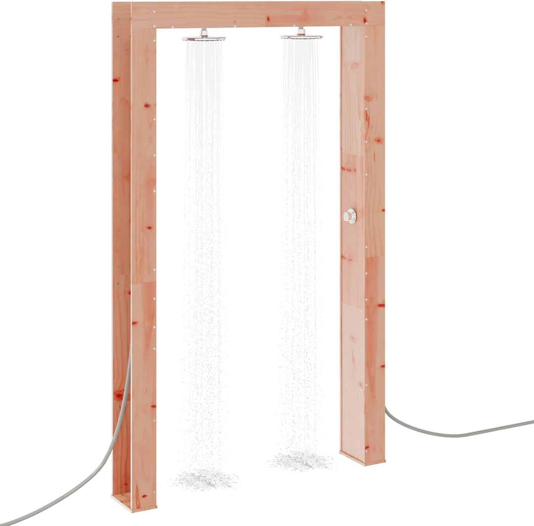 Festnight Gartendusche Holz 137x23x226 cm Aussendusche Outdoor Dusche Garten Aussendusche Pool Outdo