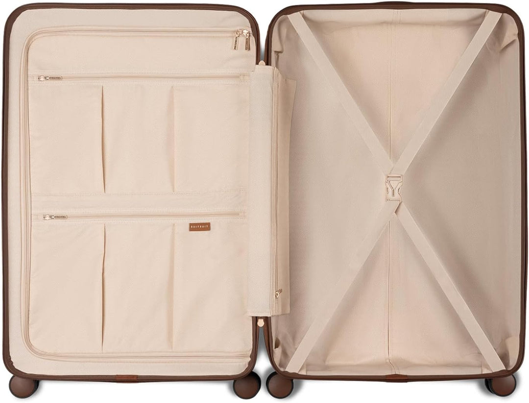 SUITSUIT Koffer Gross 76 cm - Hartschalen Reisekoffer mit Rollen - TSA-Schloss - 94 L - Fab Seventie