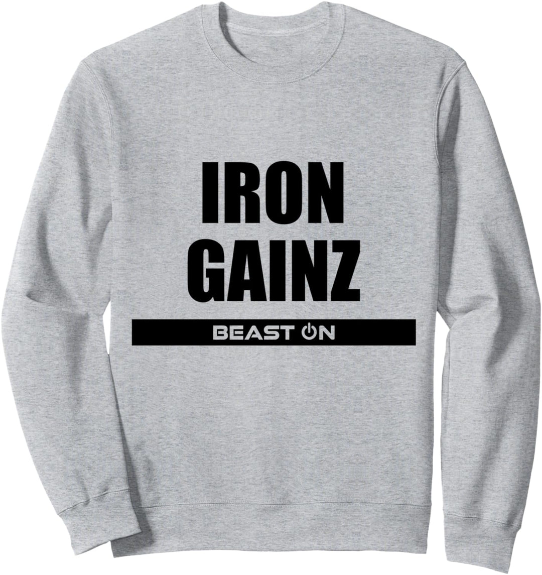 Iron Gainz Fitness Body Workout Gym Bodybuilding Motivation Sweatshirt