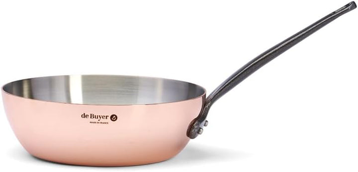De Buyer Sauteuse, Edelstahl, Silber, 20 cm 24.1 x 24 x 18 cm, 24.1 x 24 x 18 cm