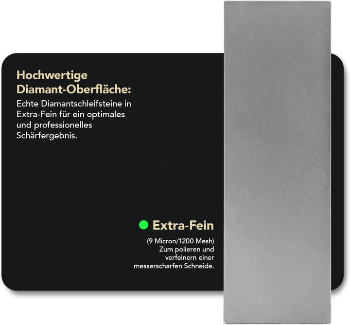 DMT Dia-Sharp Schärfblock mit durchgehender Diamantbeschichtung, extra-fein, 15,2 cm / 6 Zoll,