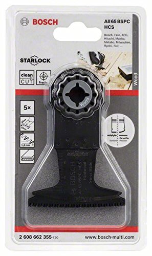 Bosch Accessories Bosch Professional 5x HCS Tauchsägeblatt AII 65 BSPC (für Hartholz, 40 x 65 mm, Zu
