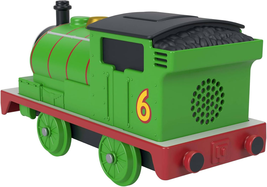 Thomas &amp; Friends von Fisher-Price Grosse sprechende Percy Lok | Spielzeugzug mit Knopf für Zuggeräus