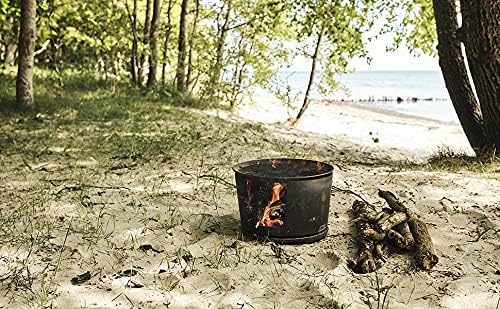 Morsø Jiko Feuerstelle – kleine Feuerschale aus solidem Gusseisen für Garten, Terrasse, Camping und