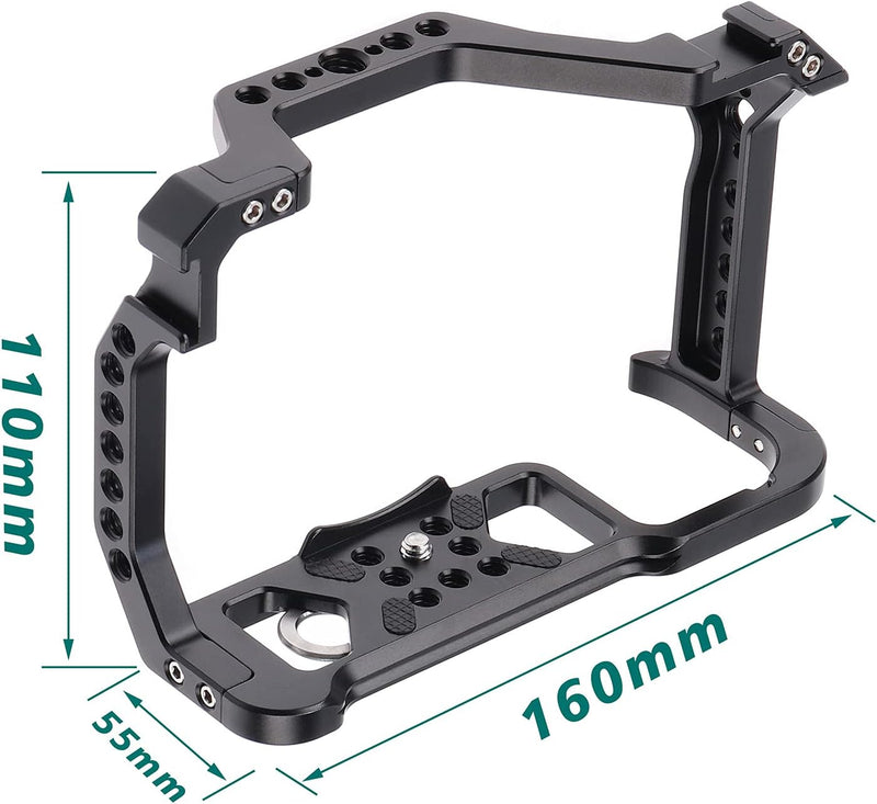 FOTGA Kamera Käfig Video Filmherstellung Stabilisator Rig Aluminium Legierung mit Cold Shoe Schuh un