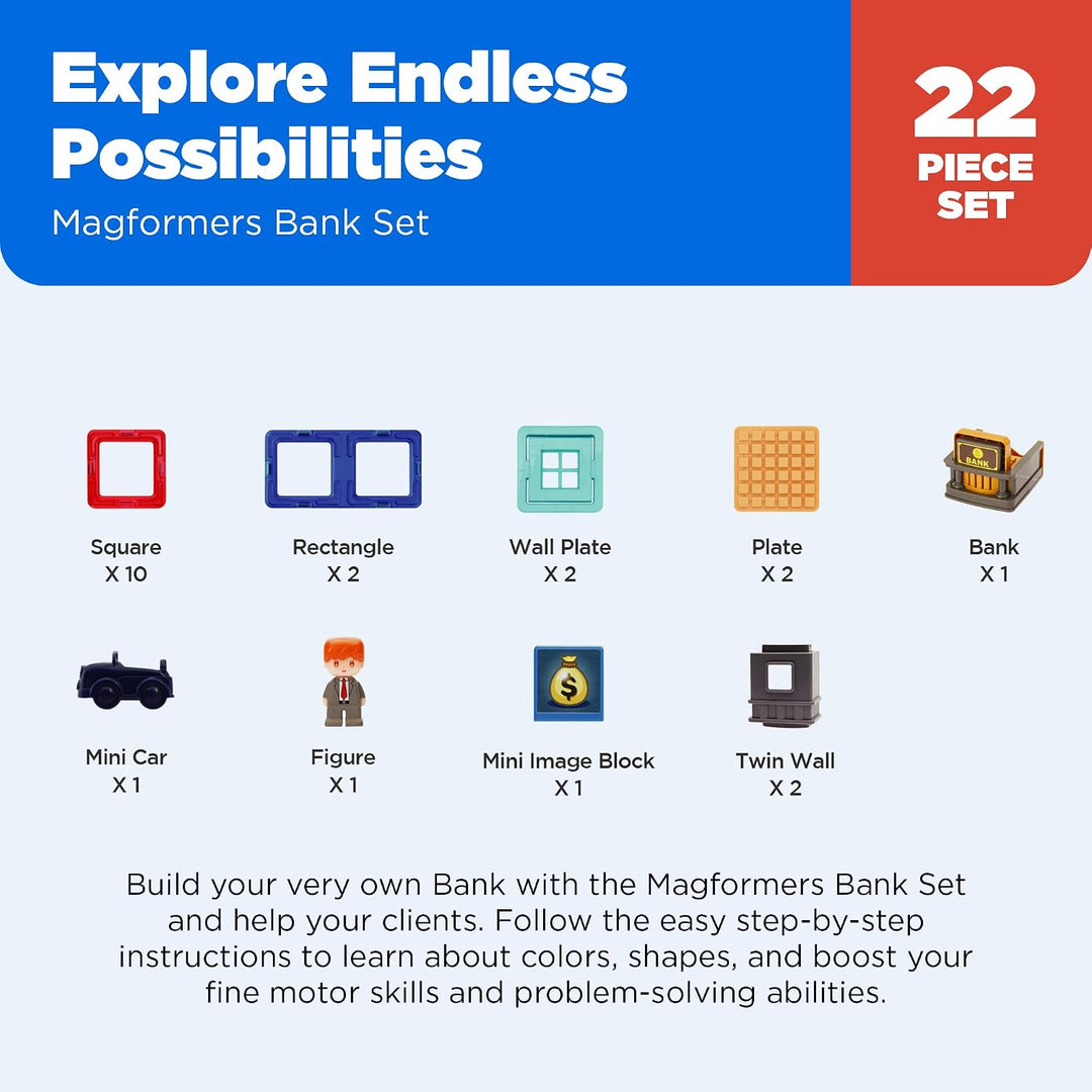 Magformers Town Bank Set