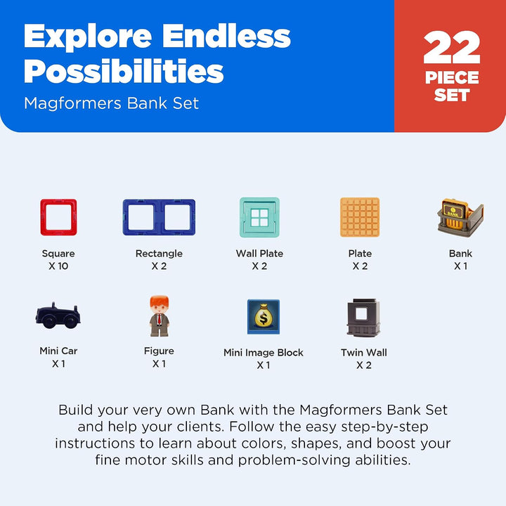 Magformers Town Bank Set