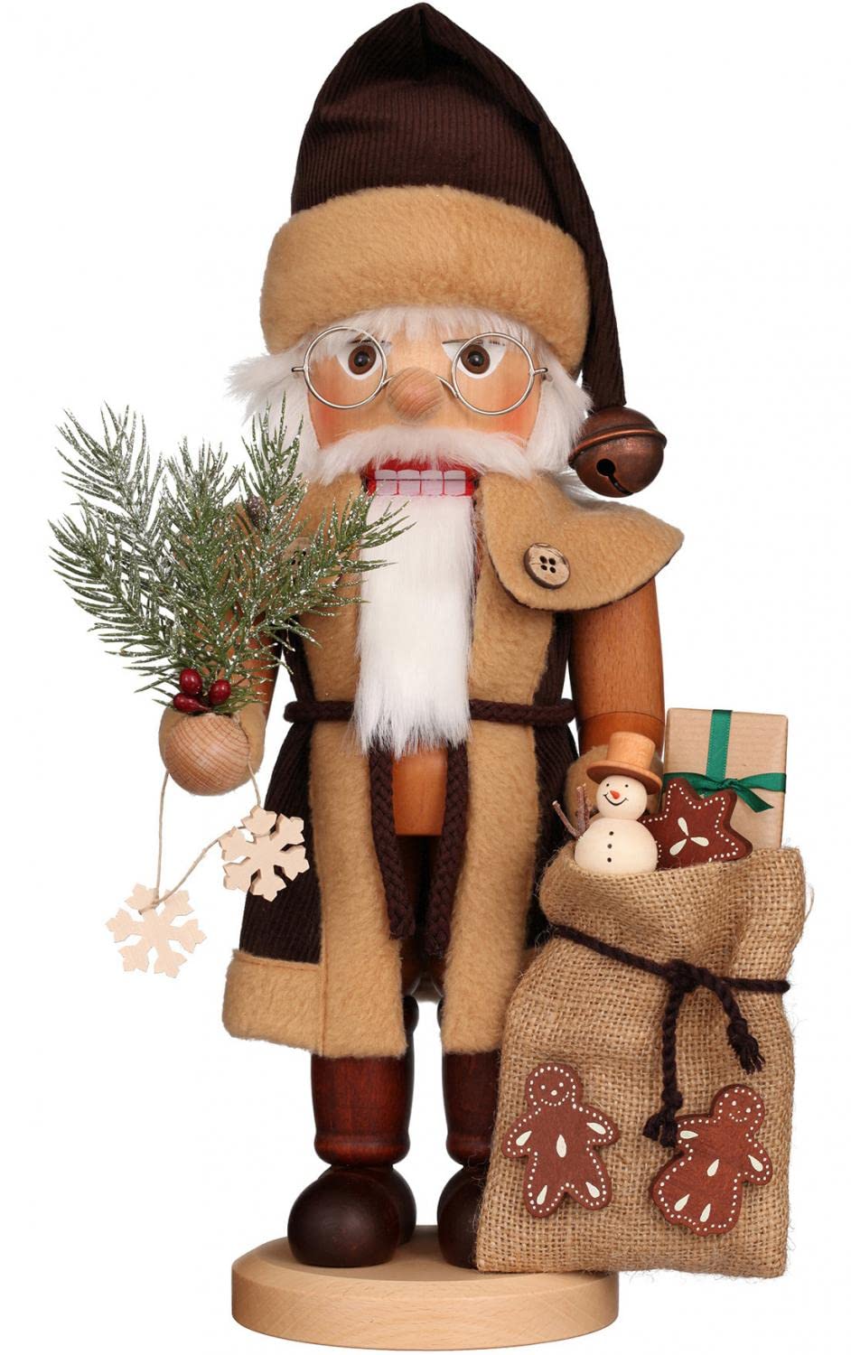Nussknacker Nussknacker Weihnachtsmann natur - 40,0cm - Original Erzgebirge - Christian Ulbricht