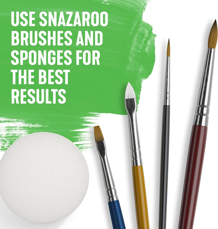 Snazaroo Schminkbox für Kinder & Erwachsene – inkl. Schminkfarben, Glitzer, Pinsel & Schwämme – Schm