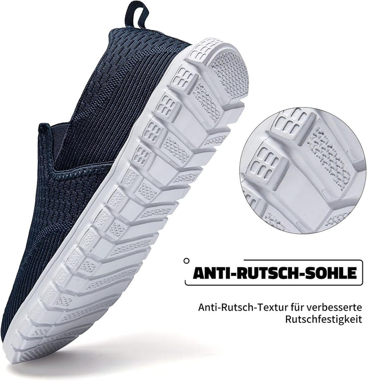 Oltyutc Herren Sneakers Slip On Schuhe Laufschuhe Sportschuhe Tennisschuhe Walkingschuhe Bequem Atmu