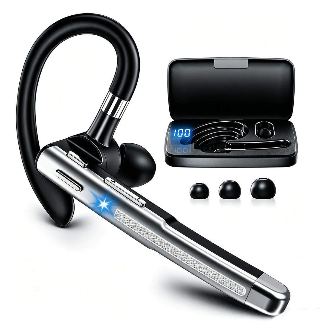 Headset Bluetooth 6.1 mit Dual Mikrofon 100 Std CVC8.0 Noise Cancelling In Ear Kopfhörer Kabellos Ko