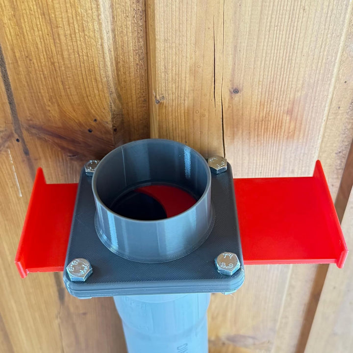 3er Set Blastgate DN 50 mm mit Muffe | Luft-Absperrschieber | Werkstattabsaugung | Späneabsaugung |