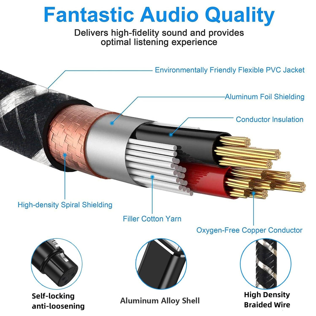 USB-Mikrofonkabel 3m,XLR-auf-USB-Kabel,USB-Stecker auf XLR-Buchse,Mikrofon-Verbindungskabel-Adapter