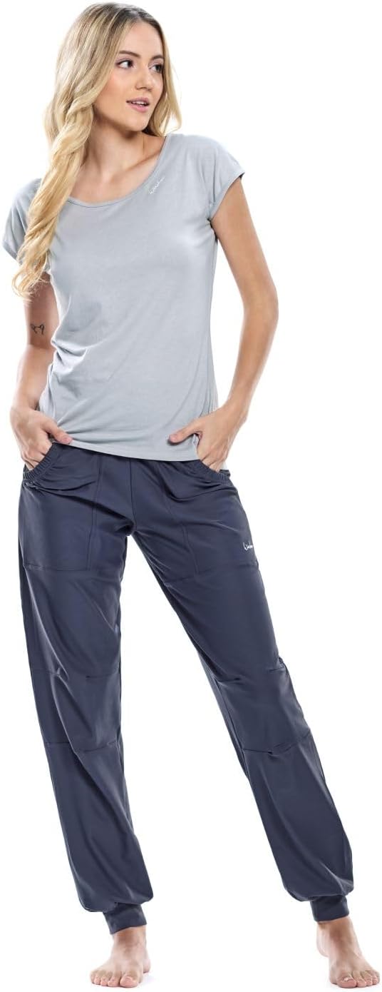 Winshape Damen Ultra leichtes Modal-Kurzarmshirt mit abgerundetem Saum MCT013 XS Cool-grey, XS Cool-