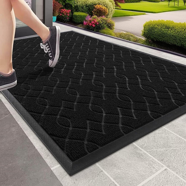 Yimobra Fussmatte Aussen, Waschbar Wetterfest, 120 x 81 cm, Robuste und Wasserabsorbierende, Schmutz