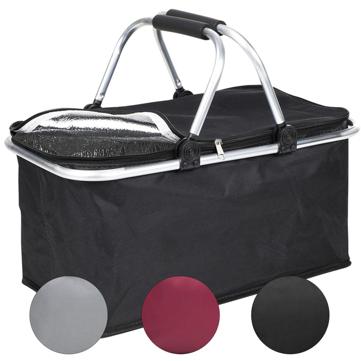 Einkaufskorb Kühlkorb 25 L Faltbarer Thermokorb Picknickkorb Korb Einkaufskörbchen Körbchen klappbar