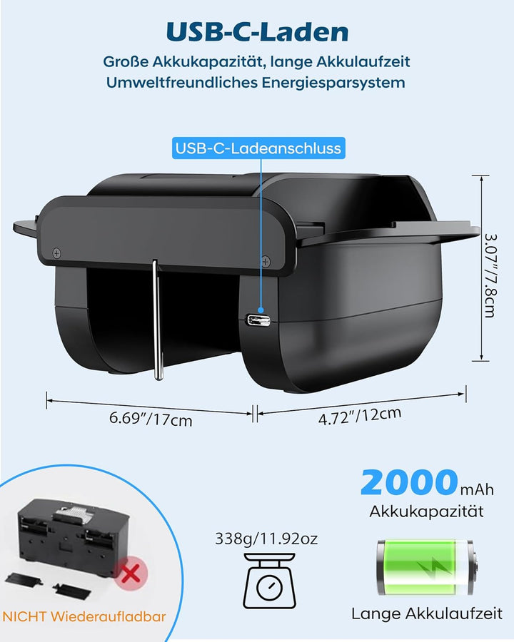 AVUMDA Kartenmischmaschine Elektrische, Automatischer Kartenmischer für 1–2 Decks One-Press Auto & M