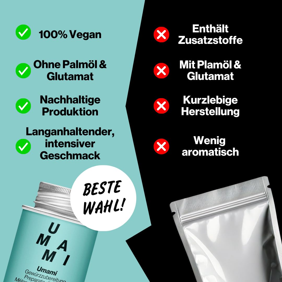 XXL Umami Gewürz von STAY SPICED ! I Authentisch - Köstlich - Einzigartig I Vorratspackung 870 ml in